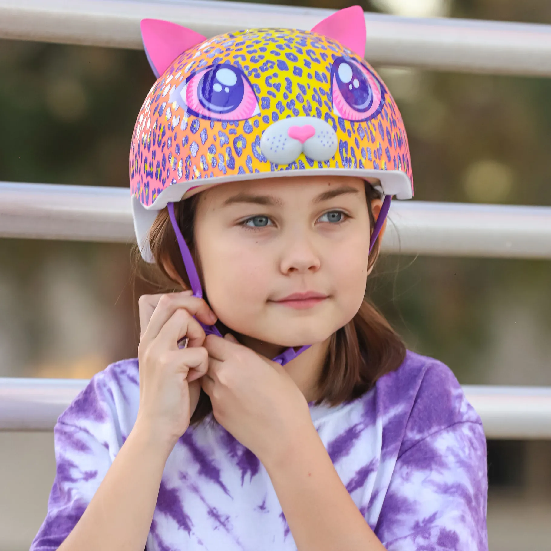 Kids & Youth-Bell Helmets Cutie Cat Yellow