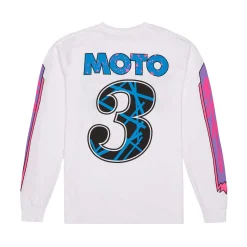 Apparel & More-Bell Helmets Death Spray Moto-3 Long Sleeve T-Shirt White