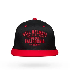 Apparel & More-Bell Helmets Flexfit 110F Mesh Snapback Cap Cali Black/Red