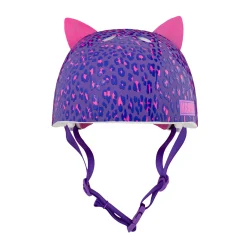 Kids & Youth-Bell Helmets Leopard Kitty Purple