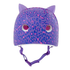 Kids & Youth-Bell Helmets Leopard Kitty Purple