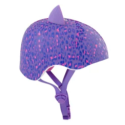 Kids & Youth-Bell Helmets Leopard Kitty Purple