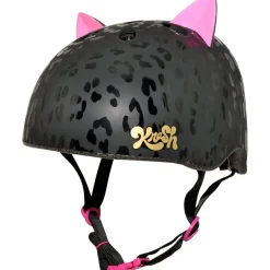 Kids & Youth-Bell Helmets Leopard Kitty Black