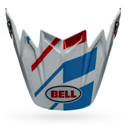 Visors-Bell Helmets Moto-9 Flex Visor Banshee Gloss White/Red