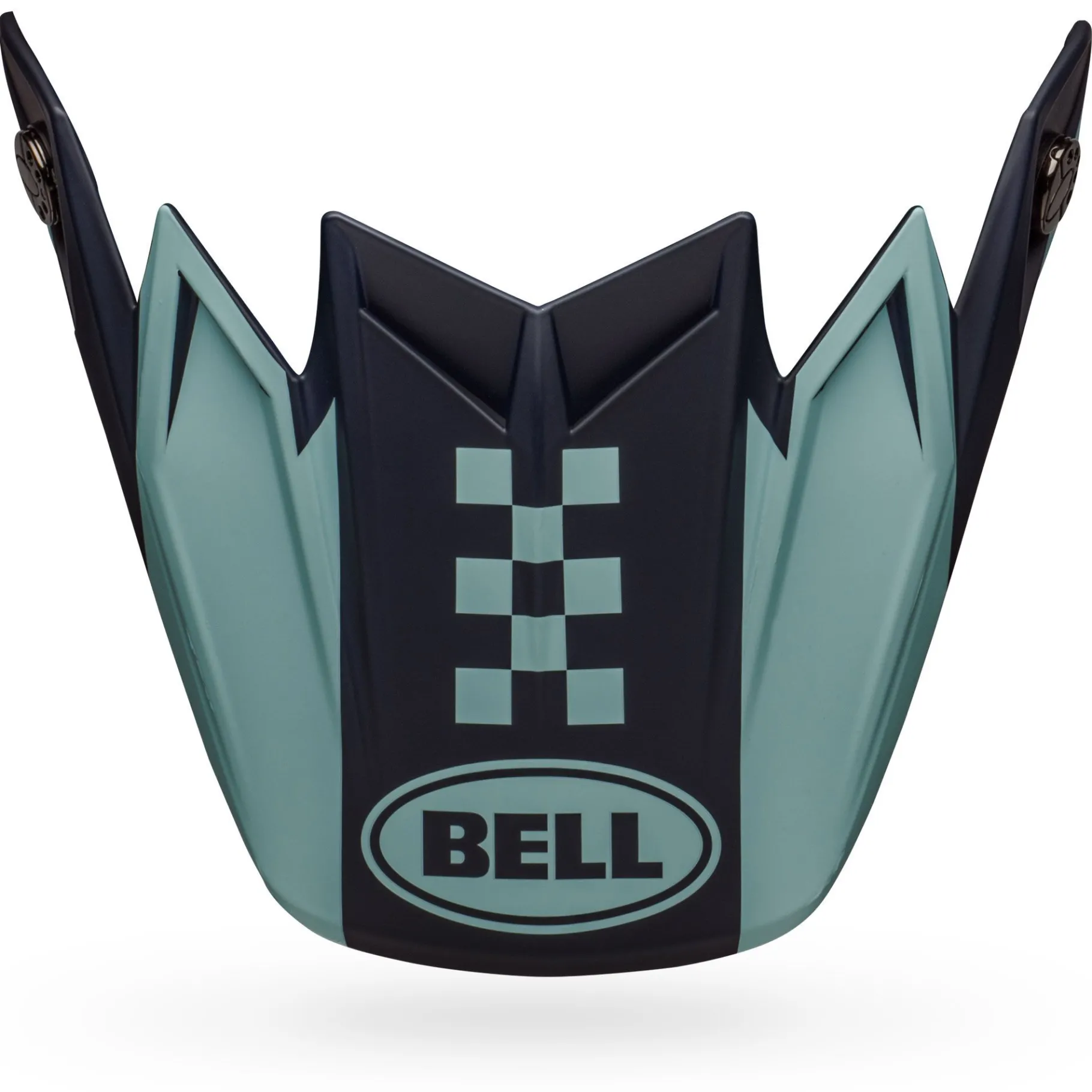 Visors-Bell Helmets Moto-9 Flex Visor Breakaway Matte Navy/Light Blue