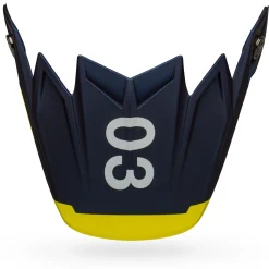 Visors-Bell Helmets Moto-9 Flex Visor Husqvarna Gotland Matte/Gloss Blue/Hi-Viz