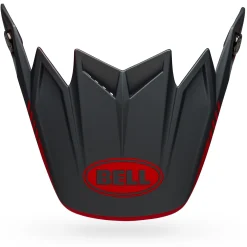 Visors-Bell Helmets Moto-9 Flex Visor Louver Matte Gray/Red