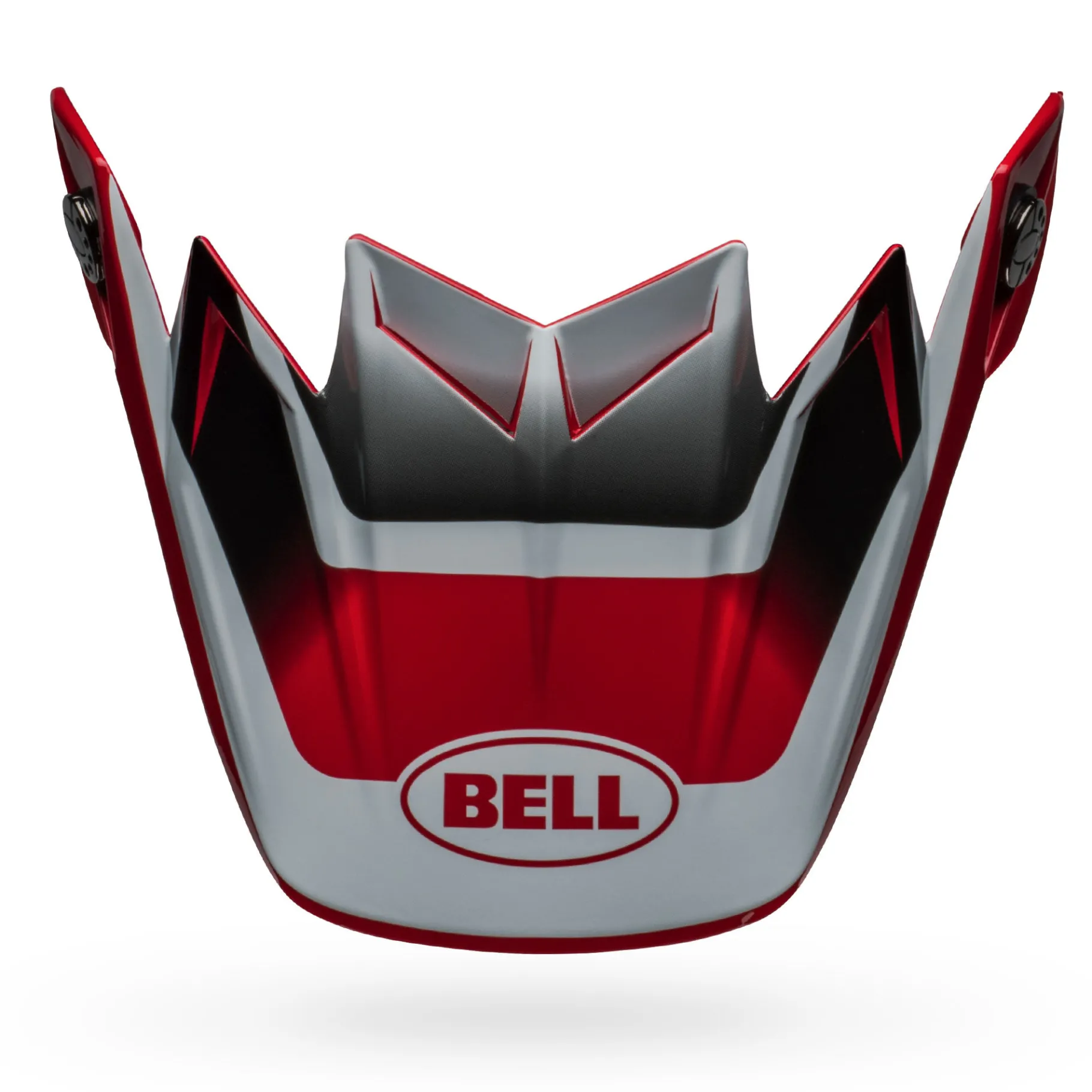 Visors-Bell Helmets Moto-9 Flex Visor Rail Gloss Red/White