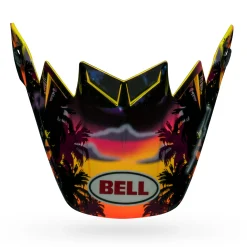 Visors-Bell Helmets Moto-9 Flex Visor Tagger Tropical Fever Yellow/Orange