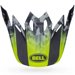 Visors-Bell Helmets Moto-9 Visor Venom Matte Black Camo/Hi-Viz Yellow