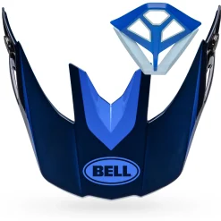 Visors-Bell Helmets Moto-10 Visor/Mouthpiece Kit Ferrandis Mechant Matte/Gloss Dark Blue/Light Blue