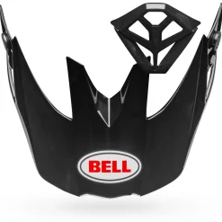 Visors-Bell Helmets Moto-10 Visor/Mouthpiece Kit Gloss Black/White