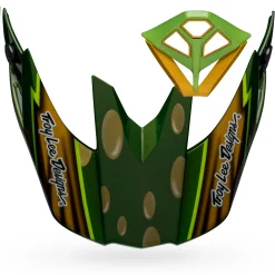 Visors-Bell Helmets Moto-10 Visor/Mouthpiece Kit McGrath Replica 22 Gloss Gold/Green