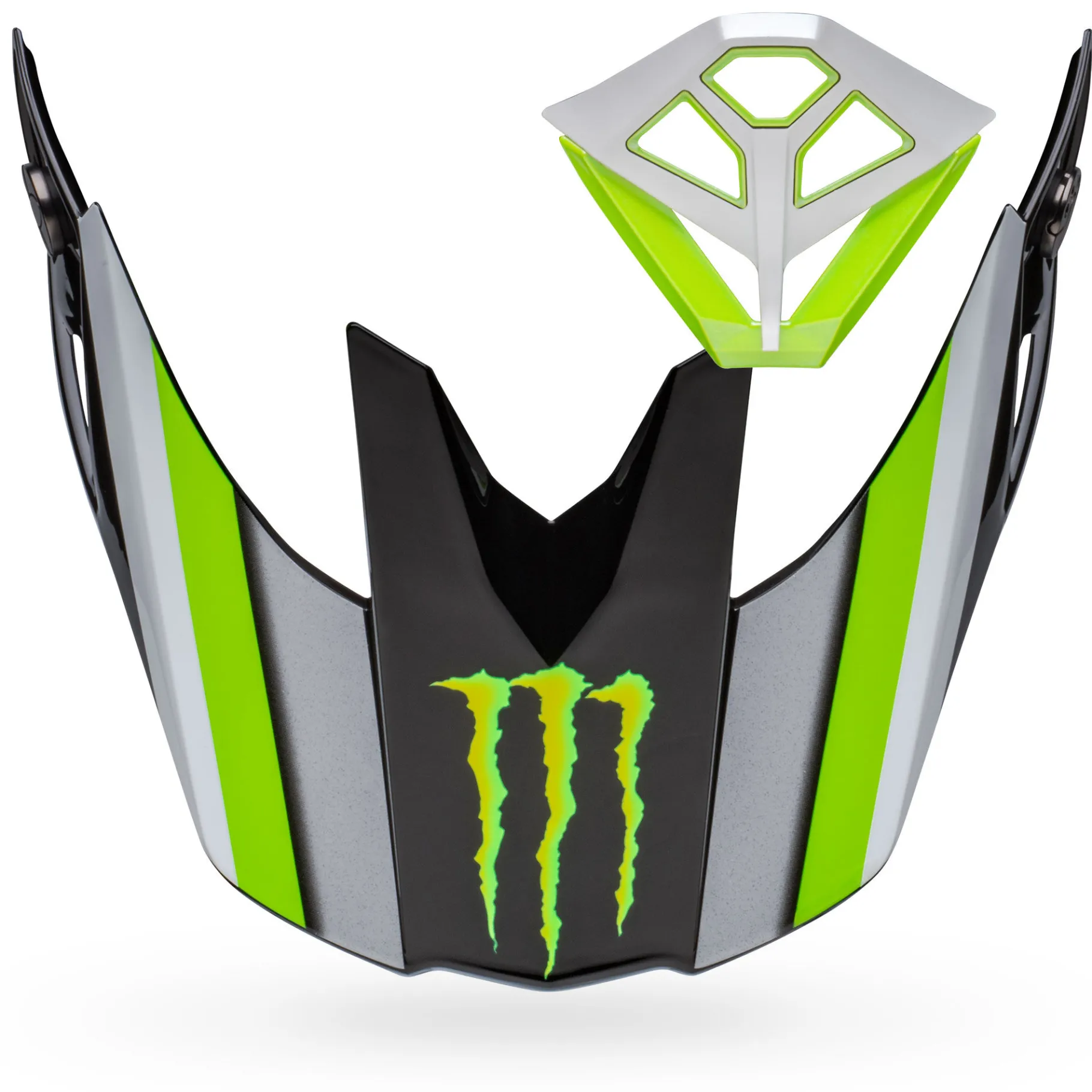 Visors-Bell Helmets Moto-10 Visor/Mouthpiece Kit Pro Circuit Replica 22 Gloss Black/Green
