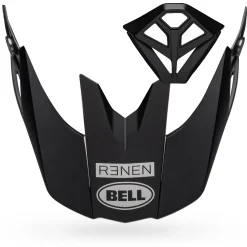 Visors-Bell Helmets Moto-10 Visor/Mouthpiece Kit Renen Krone Matte/Gloss Black/White