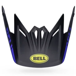 Visors-Bell Helmets Moto-9 Youth Visor Slayco Matte Black/Hi-Viz Yellow