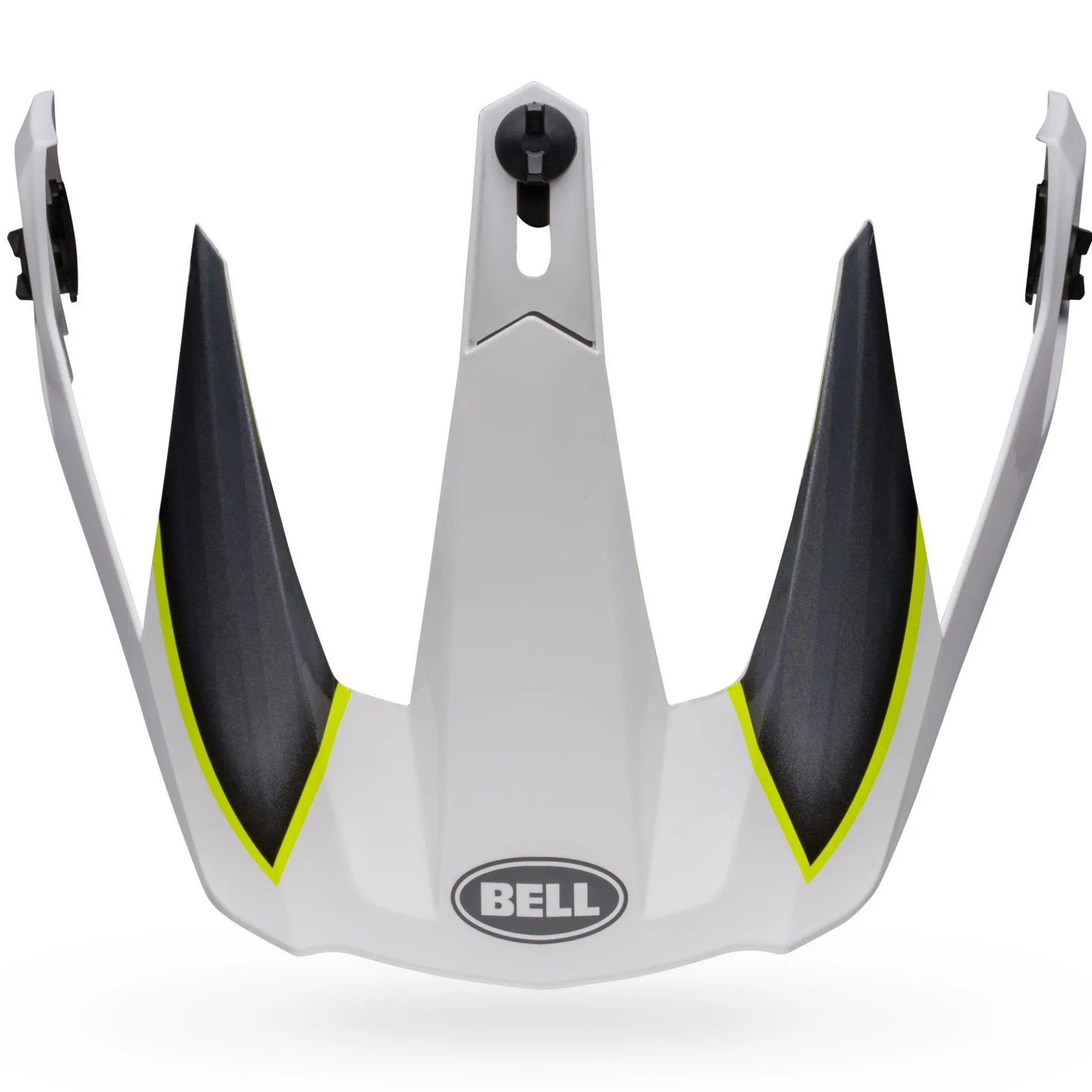 Visors-Bell Helmets MX-9 Adventure Visor Dalton Gloss White/Hi-Viz Yellow