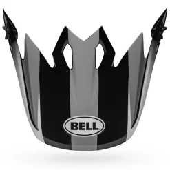Visors-Bell Helmets MX-9 Visor Dash Gloss Gray/Black/White