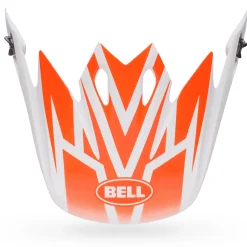 Visors-Bell Helmets MX-9 Visor Disrupt Gloss White/Orange