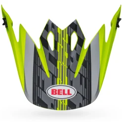 Visors-Bell Helmets MX-9 Visor Offset Matte Black/Hi-Viz Yellow