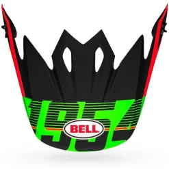 Visors-Bell Helmets MX-9 Visor Strike Matte Infrared/Green/Black