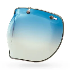 Shields-Bell Helmets 3-Snap Bubble DLX Shield Ice Blue Gradient