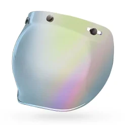 Shields-Bell Helmets 3-Snap Bubble Shield Silver Iridium