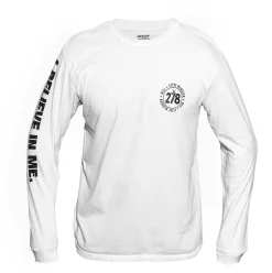 Apparel & More-Bell Helmets Steve McQueen Believe Long Sleeve T-Shirt White