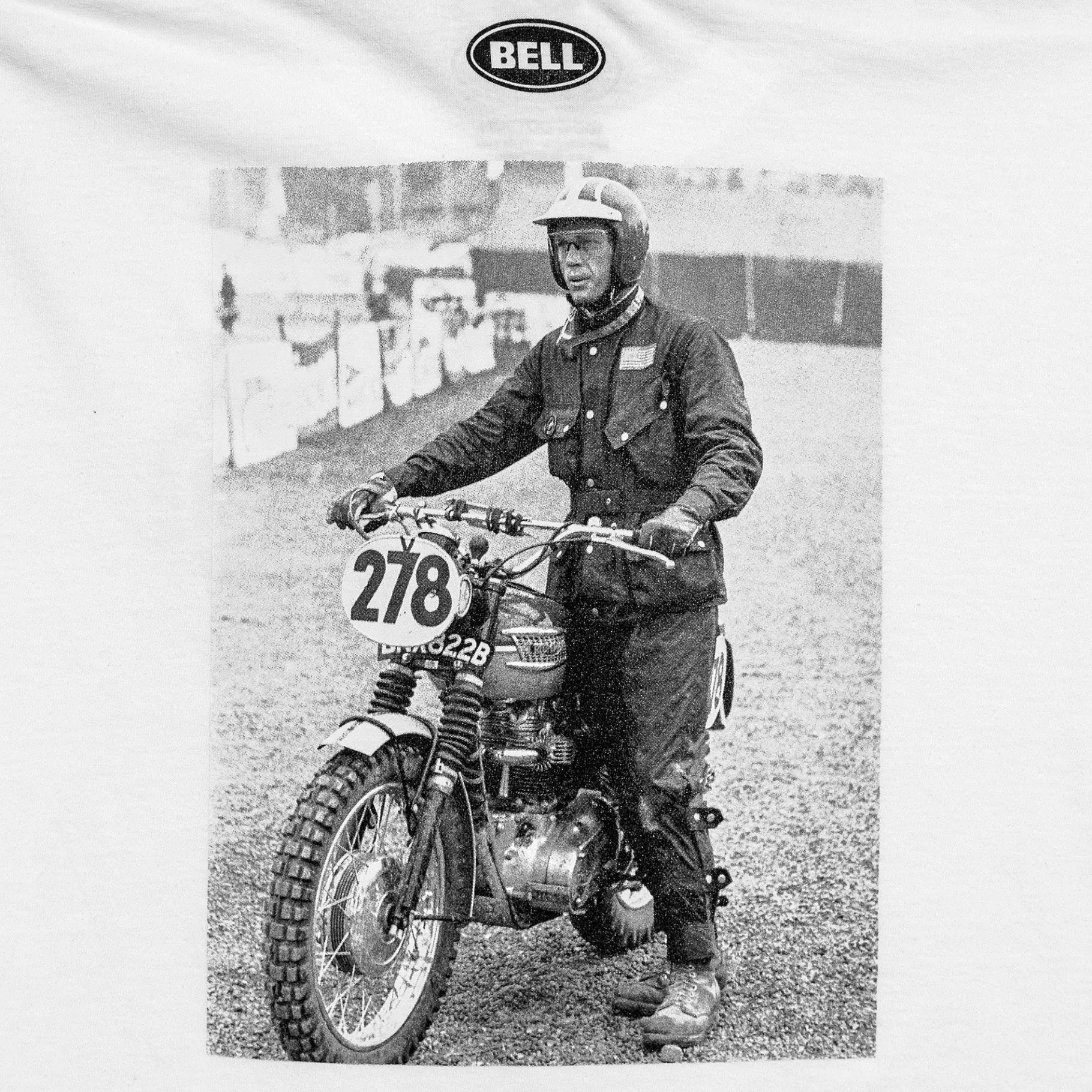 Apparel & More-Bell Helmets Steve McQueen Believe Long Sleeve T-Shirt White