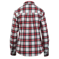 Apparel & More-Bell Helmets Women's Bell + Dixxon Long Sleeve Flannel Shirt White/Red/Black