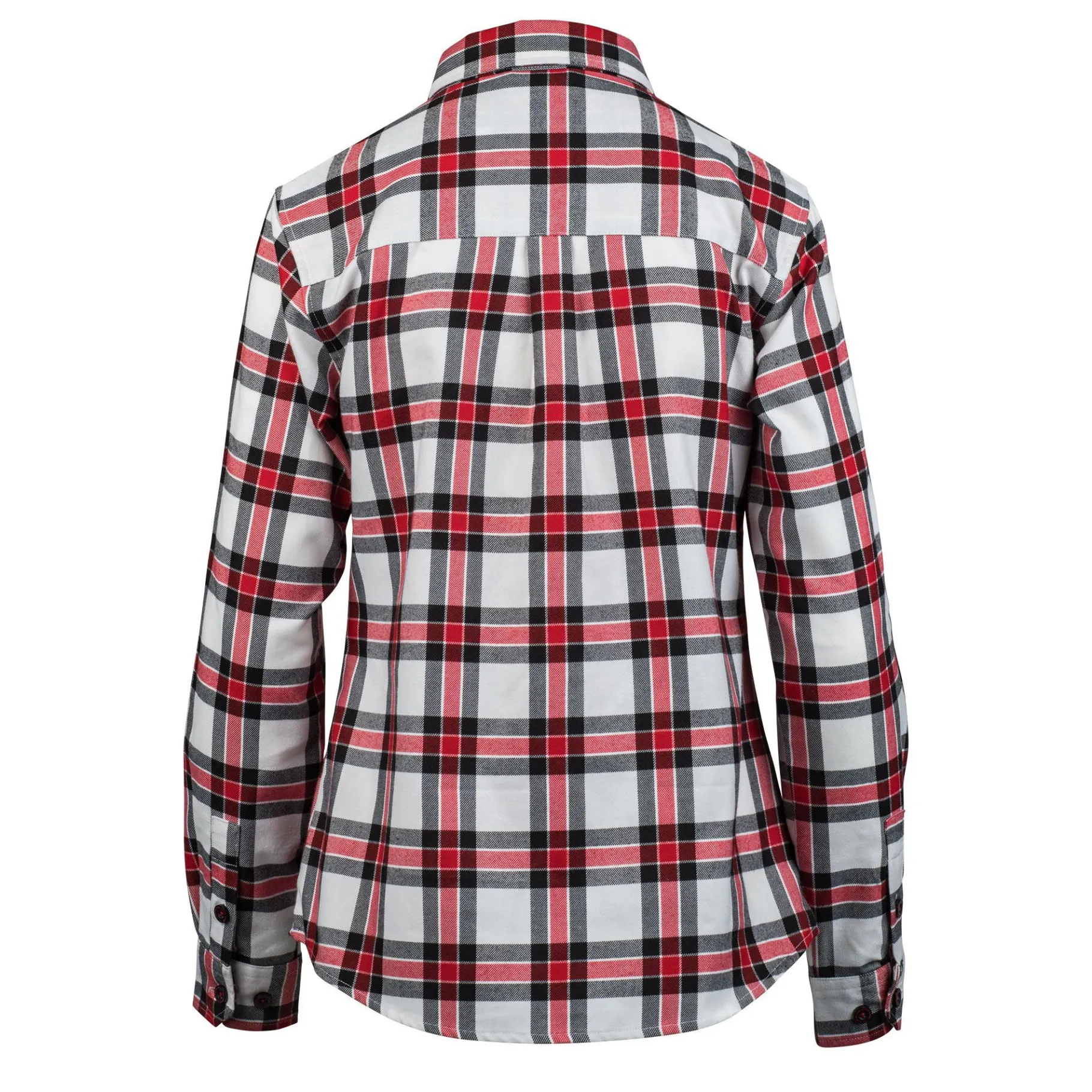 Apparel & More-Bell Helmets Women's Bell + Dixxon Long Sleeve Flannel Shirt White/Red/Black